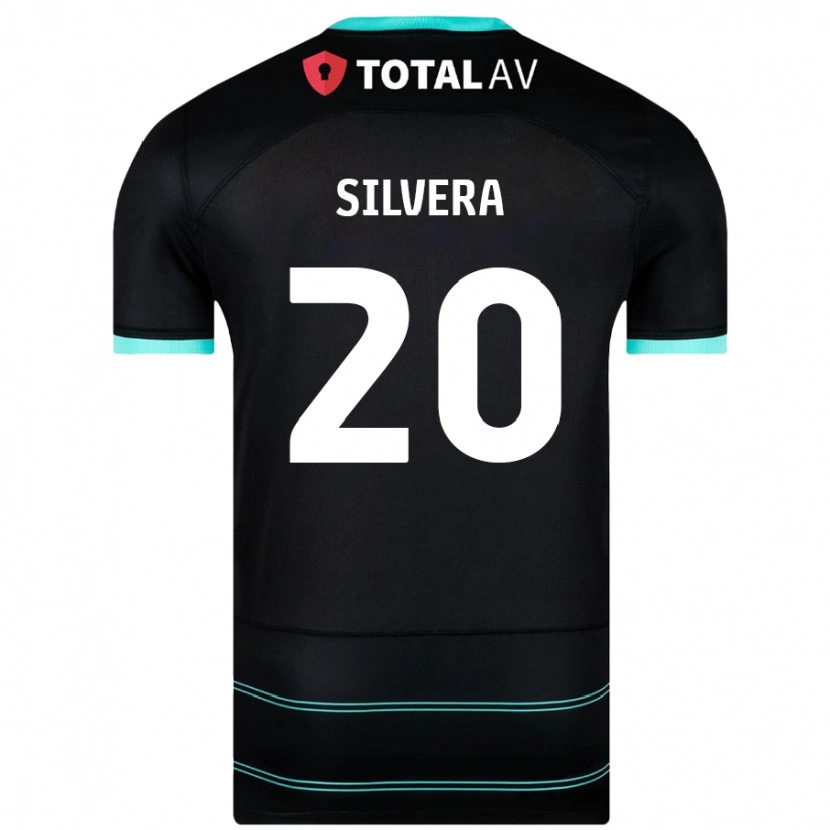 Danxen Mujer Camiseta Sam Silvera #20 Negro 2ª Equipación 2024/25 La Camisa México