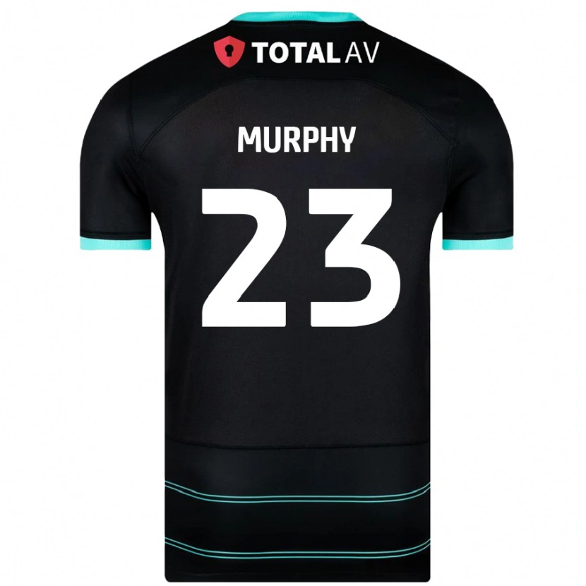 Danxen Mujer Camiseta Josh Murphy #23 Negro 2ª Equipación 2024/25 La Camisa México