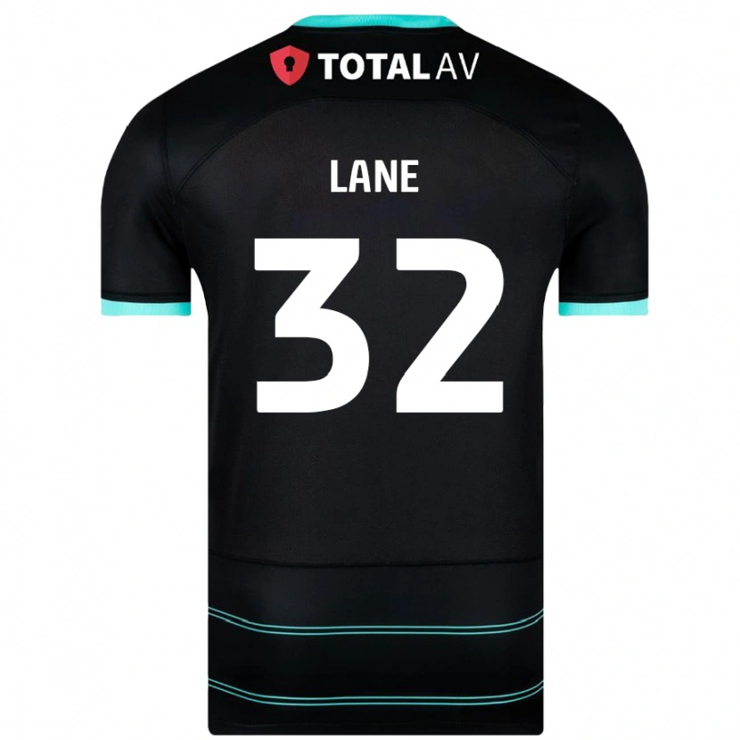 Danxen Mujer Camiseta Paddy Lane #32 Negro 2ª Equipación 2024/25 La Camisa México