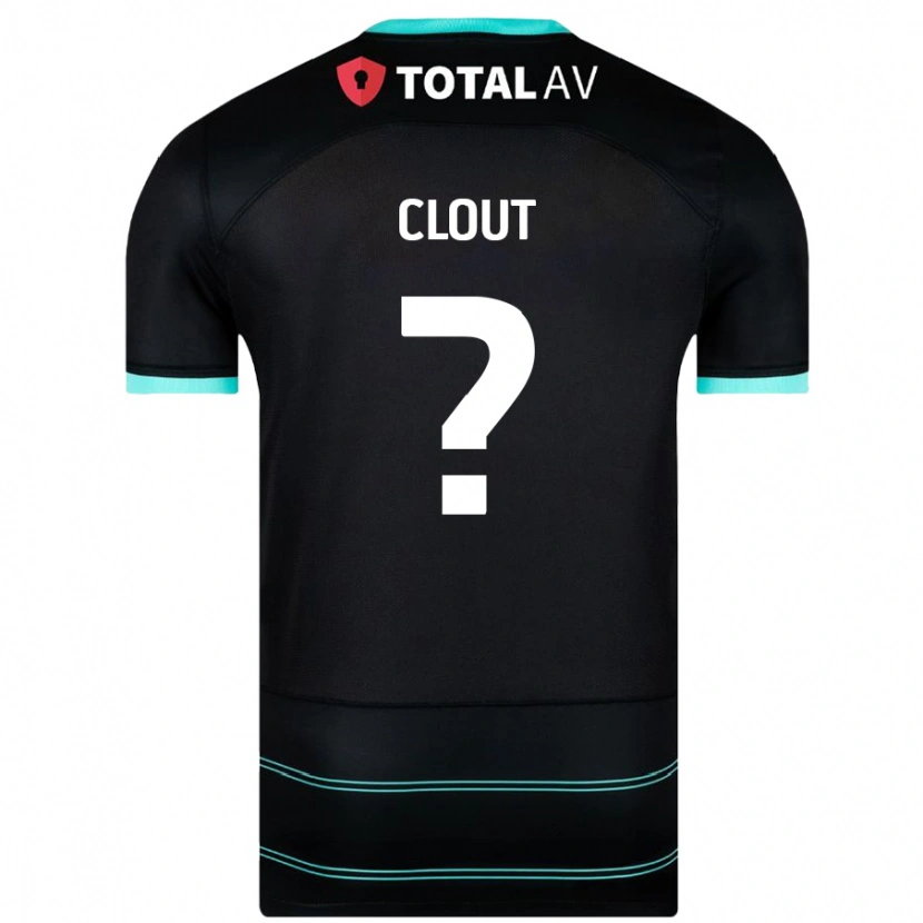 Danxen Mujer Camiseta Harry Clout #0 Negro 2ª Equipación 2024/25 La Camisa México