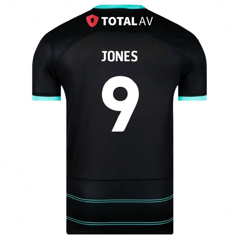 Danxen Mujer Camiseta Emma Jones #9 Negro 2ª Equipación 2024/25 La Camisa México
