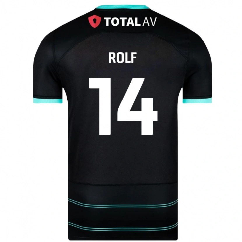 Danxen Mujer Camiseta Annie Rolf #14 Negro 2ª Equipación 2024/25 La Camisa México