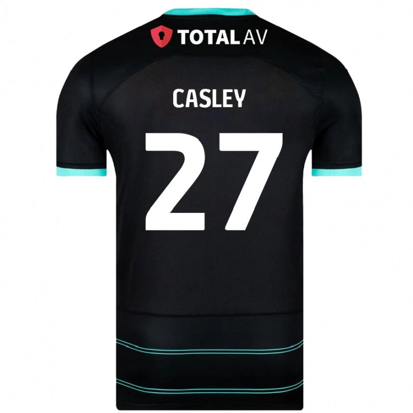 Danxen Mujer Camiseta Riva Casley #27 Negro 2ª Equipación 2024/25 La Camisa México