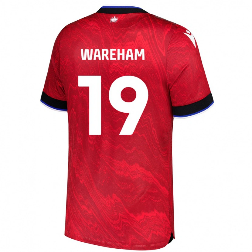 Danxen Mujer Camiseta Jayden Wareham #19 Rojo Negro 2ª Equipación 2024/25 La Camisa México
