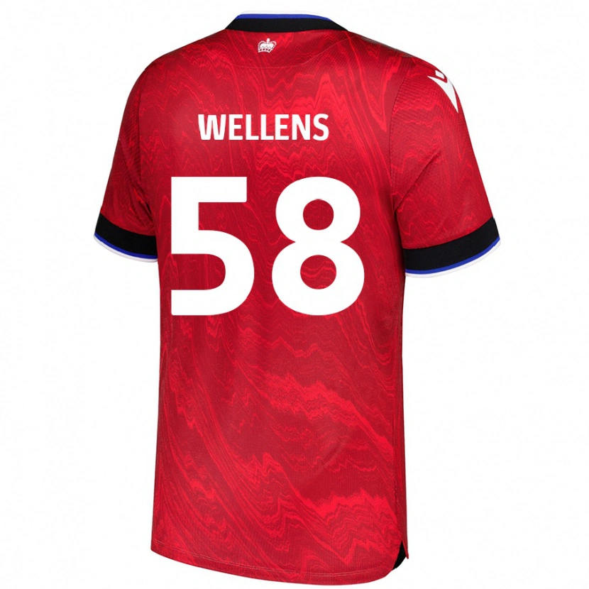 Danxen Mujer Camiseta Charlie Wellens #58 Rojo Negro 2ª Equipación 2024/25 La Camisa México