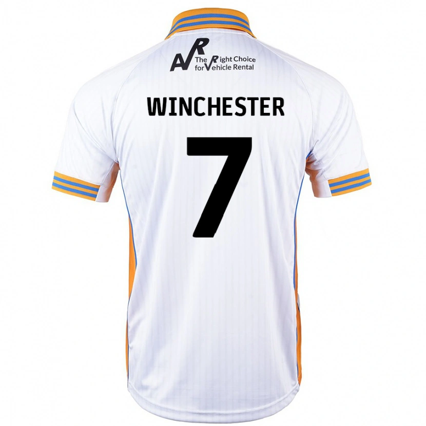 Danxen Mujer Camiseta Carl Winchester #7 Blanco 2ª Equipación 2024/25 La Camisa México