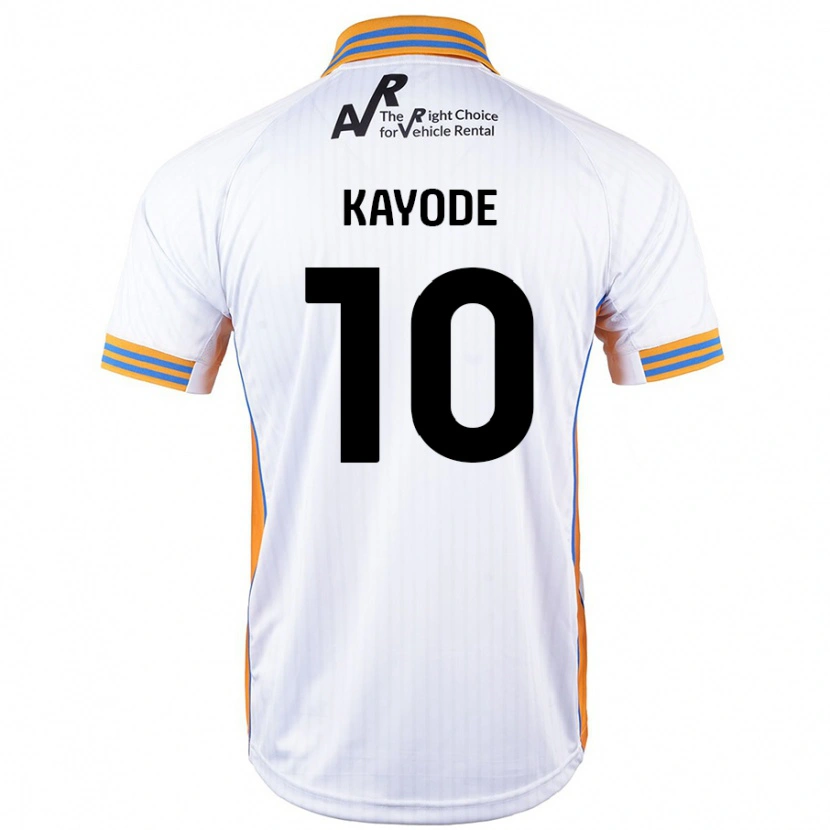 Danxen Mujer Camiseta Joshua Kayode #10 Blanco 2ª Equipación 2024/25 La Camisa México