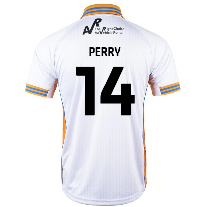 Danxen Mujer Camiseta Taylor Perry #14 Blanco 2ª Equipación 2024/25 La Camisa México