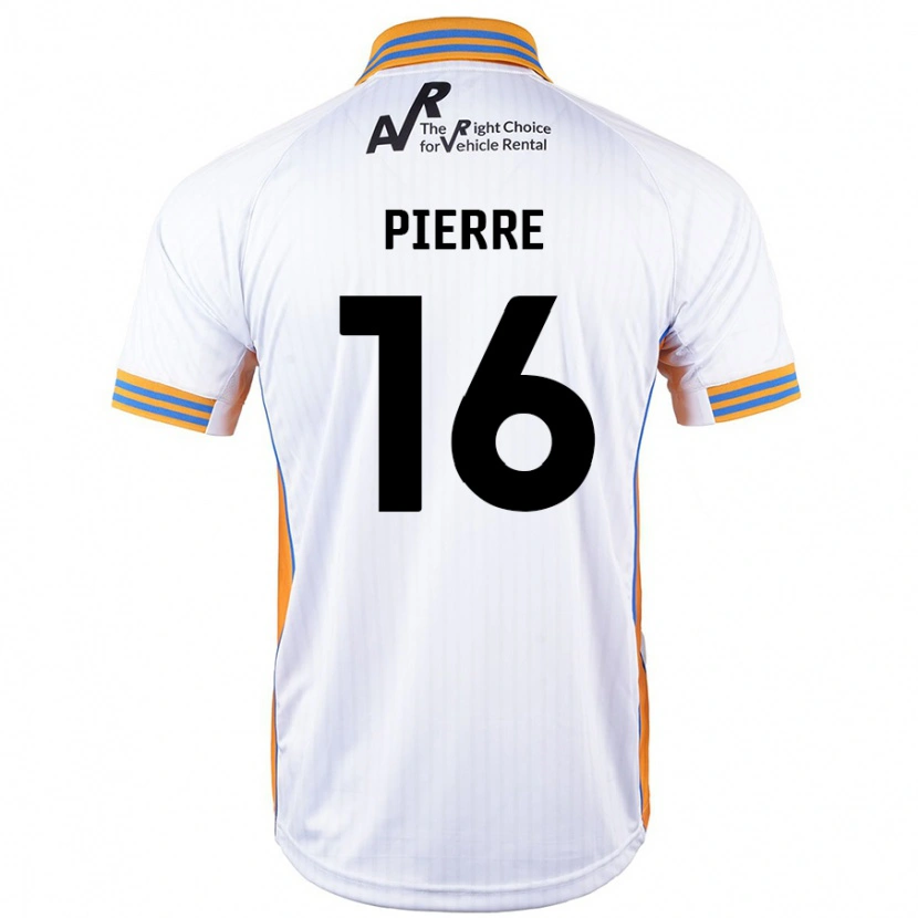 Danxen Mujer Camiseta Aaron Pierre #16 Blanco 2ª Equipación 2024/25 La Camisa México