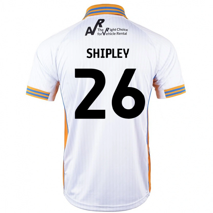 Danxen Mujer Camiseta Jordan Shipley #26 Blanco 2ª Equipación 2024/25 La Camisa México