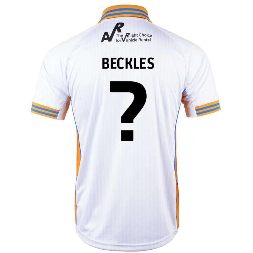 Danxen Mujer Camiseta Frankie Beckles #0 Blanco 2ª Equipación 2024/25 La Camisa México