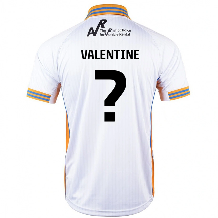 Danxen Mujer Camiseta Jayden Valentine #0 Blanco 2ª Equipación 2024/25 La Camisa México