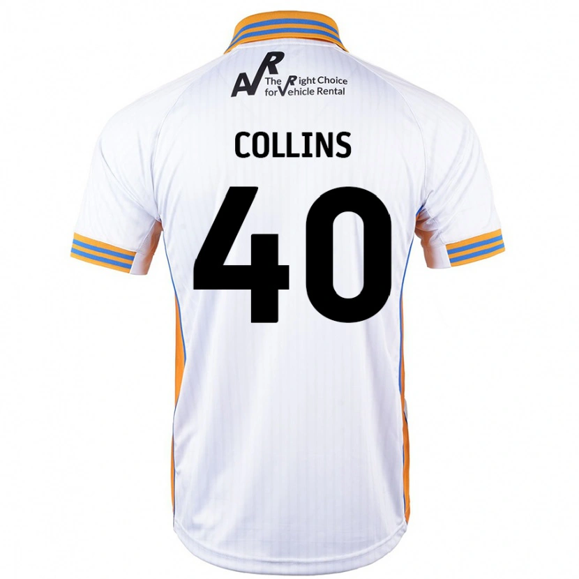 Danxen Mujer Camiseta Jude Collins #40 Blanco 2ª Equipación 2024/25 La Camisa México