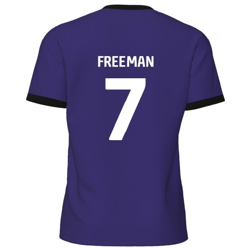 Danxen Mujer Camiseta Nick Freeman #7 Púrpura 2ª Equipación 2024/25 La Camisa México