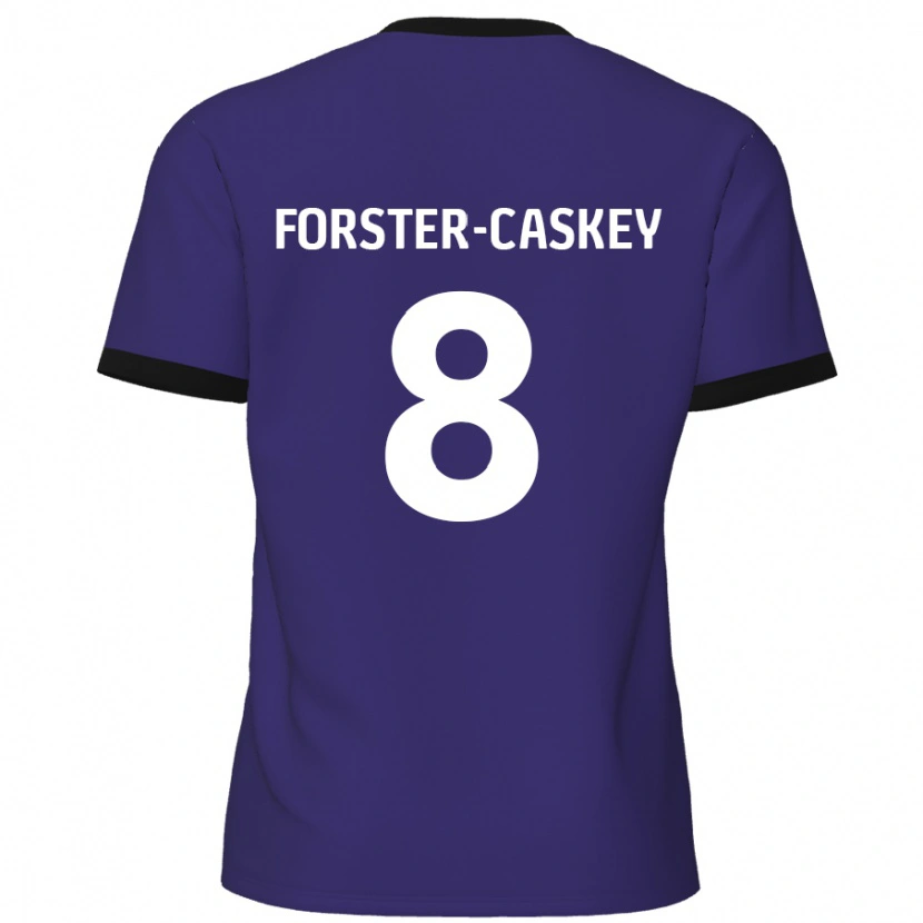 Danxen Mujer Camiseta Jake Forster-Caskey #8 Púrpura 2ª Equipación 2024/25 La Camisa México