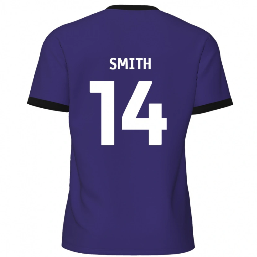 Danxen Mujer Camiseta Kane Smith #14 Púrpura 2ª Equipación 2024/25 La Camisa México