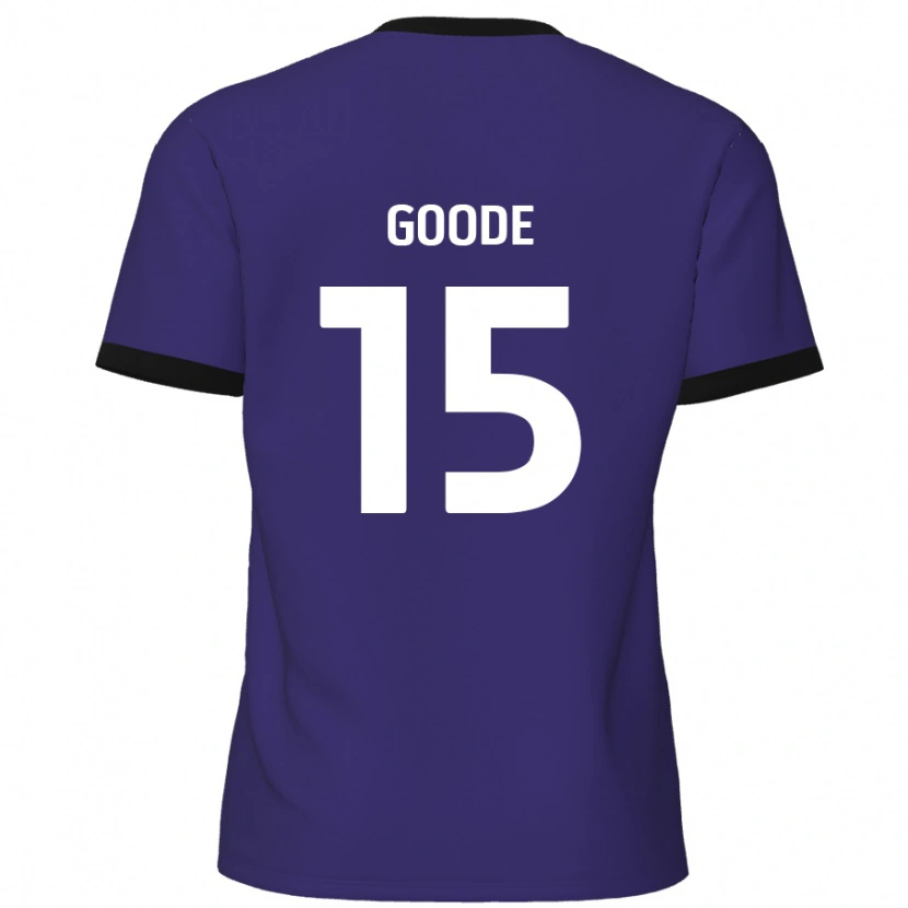 Danxen Mujer Camiseta Charlie Goode #15 Púrpura 2ª Equipación 2024/25 La Camisa México