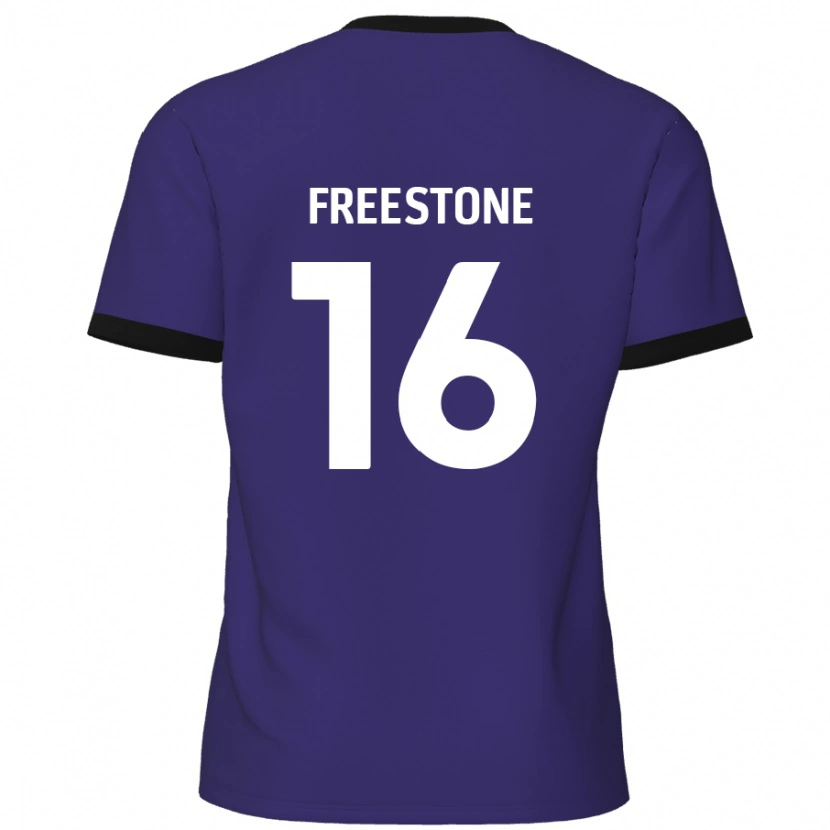 Danxen Mujer Camiseta Lewis Freestone #16 Púrpura 2ª Equipación 2024/25 La Camisa México