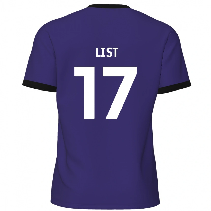 Danxen Mujer Camiseta Elliott List #17 Púrpura 2ª Equipación 2024/25 La Camisa México