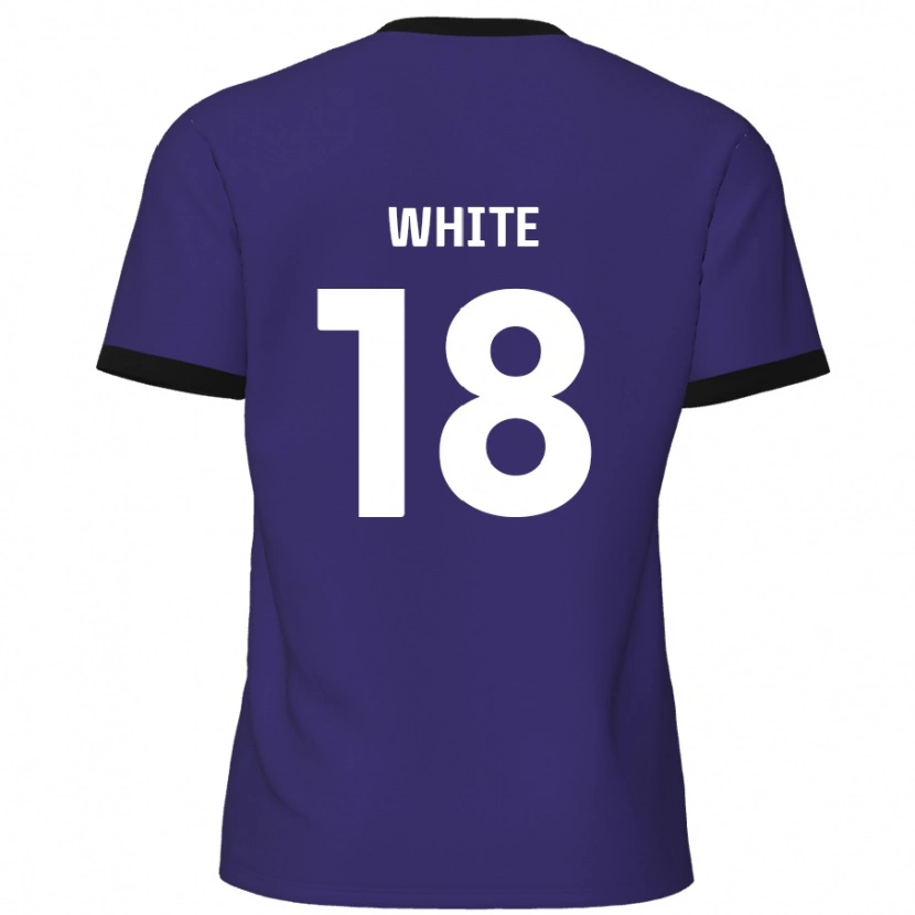 Danxen Mujer Camiseta Harvey White #18 Púrpura 2ª Equipación 2024/25 La Camisa México