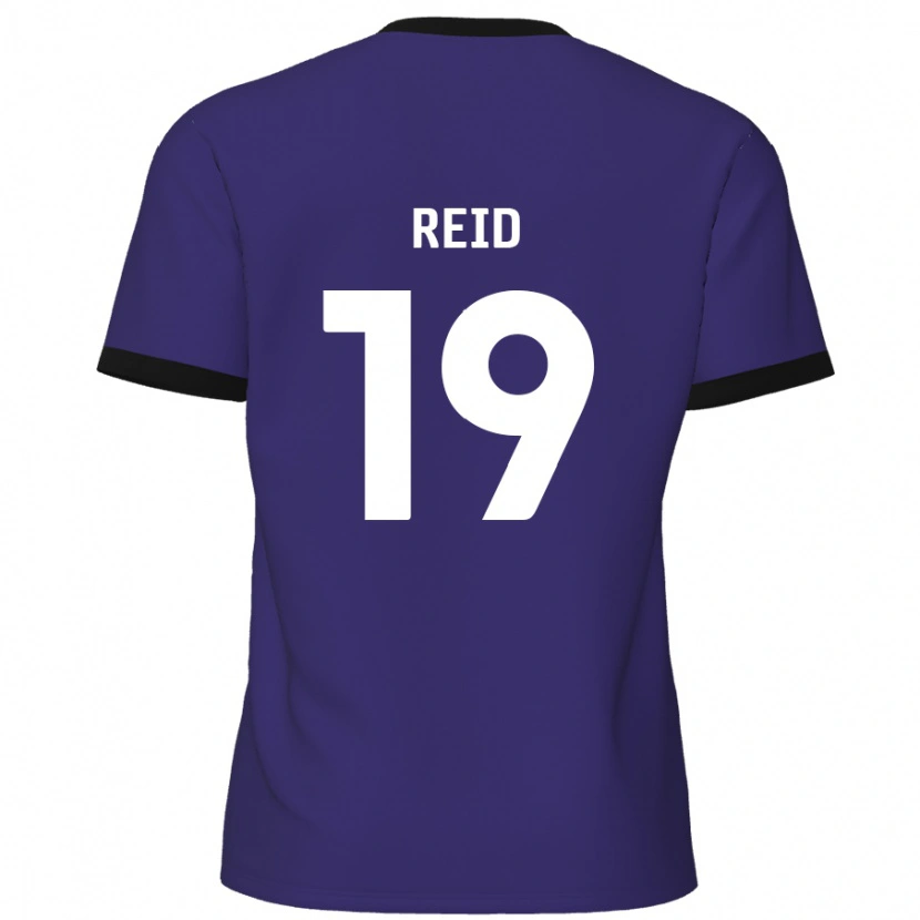 Danxen Mujer Camiseta Jamie Reid #19 Púrpura 2ª Equipación 2024/25 La Camisa México