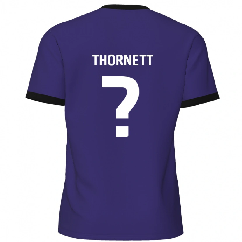 Danxen Mujer Camiseta Alfie Thornett #0 Púrpura 2ª Equipación 2024/25 La Camisa México