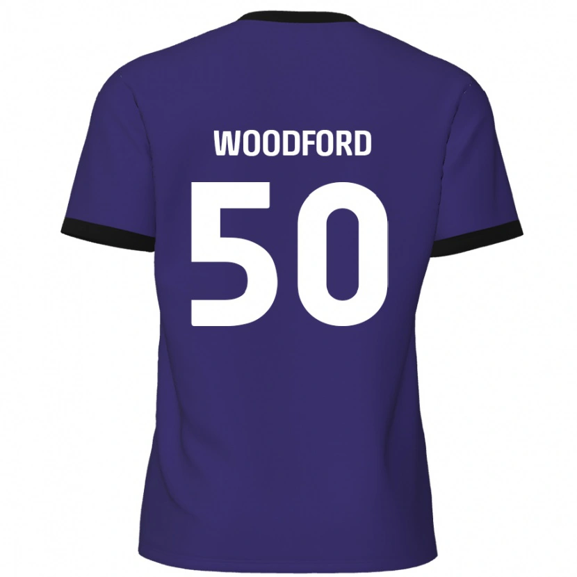 Danxen Mujer Camiseta Max Woodford #50 Púrpura 2ª Equipación 2024/25 La Camisa México
