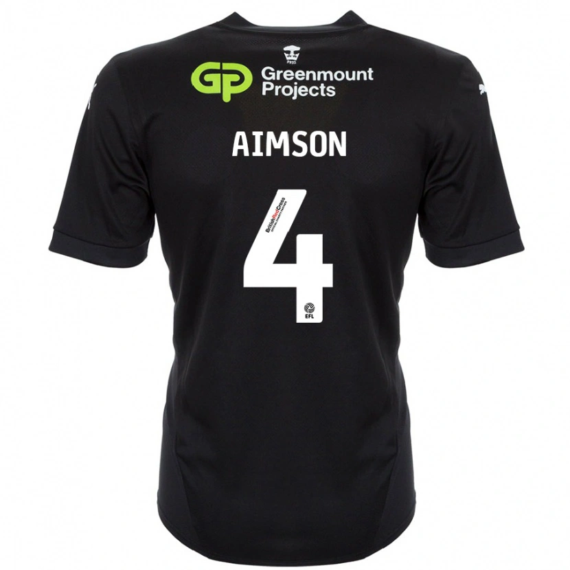 Danxen Mujer Camiseta Will Aimson #4 Negro 2ª Equipación 2024/25 La Camisa México