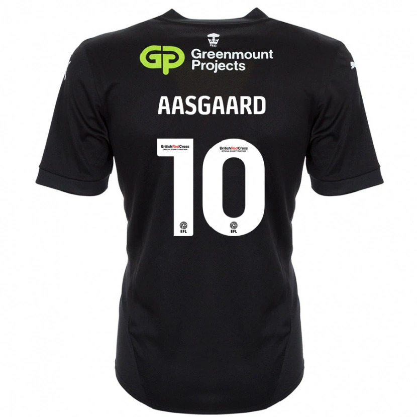 Danxen Mujer Camiseta Thelo Aasgaard #10 Negro 2ª Equipación 2024/25 La Camisa México