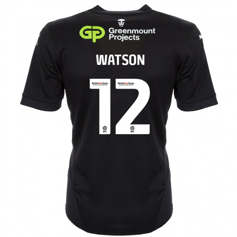 Danxen Mujer Camiseta Tom Watson #12 Negro 2ª Equipación 2024/25 La Camisa México