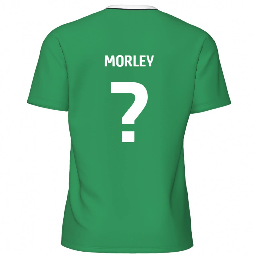Danxen Mujer Camiseta Aaron Morley #0 Verde Rayas Blancas 2ª Equipación 2024/25 La Camisa México