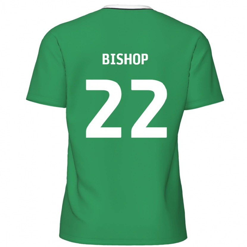 Danxen Mujer Camiseta Nathan Bishop #22 Verde Rayas Blancas 2ª Equipación 2024/25 La Camisa México