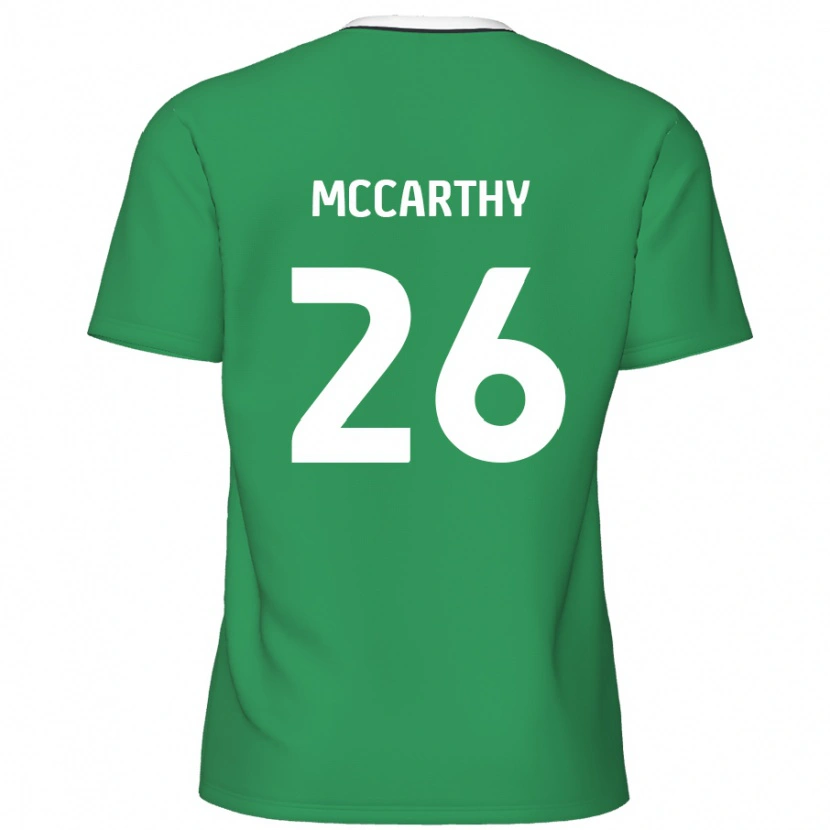 Danxen Mujer Camiseta Jason Mccarthy #26 Verde Rayas Blancas 2ª Equipación 2024/25 La Camisa México