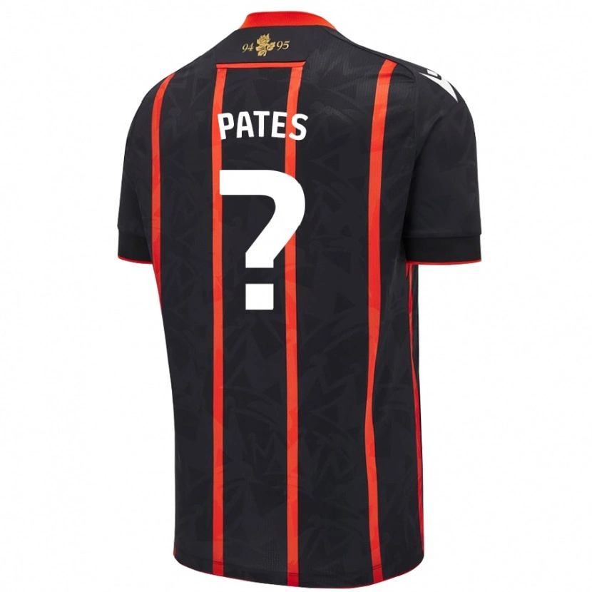 Danxen Mujer Camiseta Harvey Pates #0 Negro Rojo 2ª Equipación 2024/25 La Camisa México