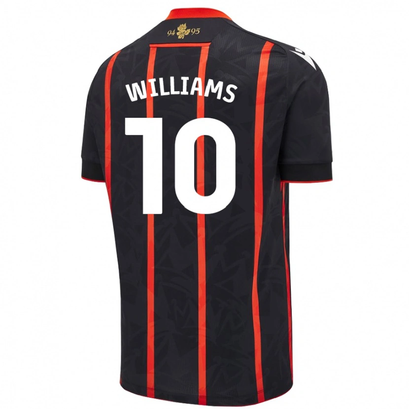 Danxen Mujer Camiseta Chloe Williams #10 Negro Rojo 2ª Equipación 2024/25 La Camisa México