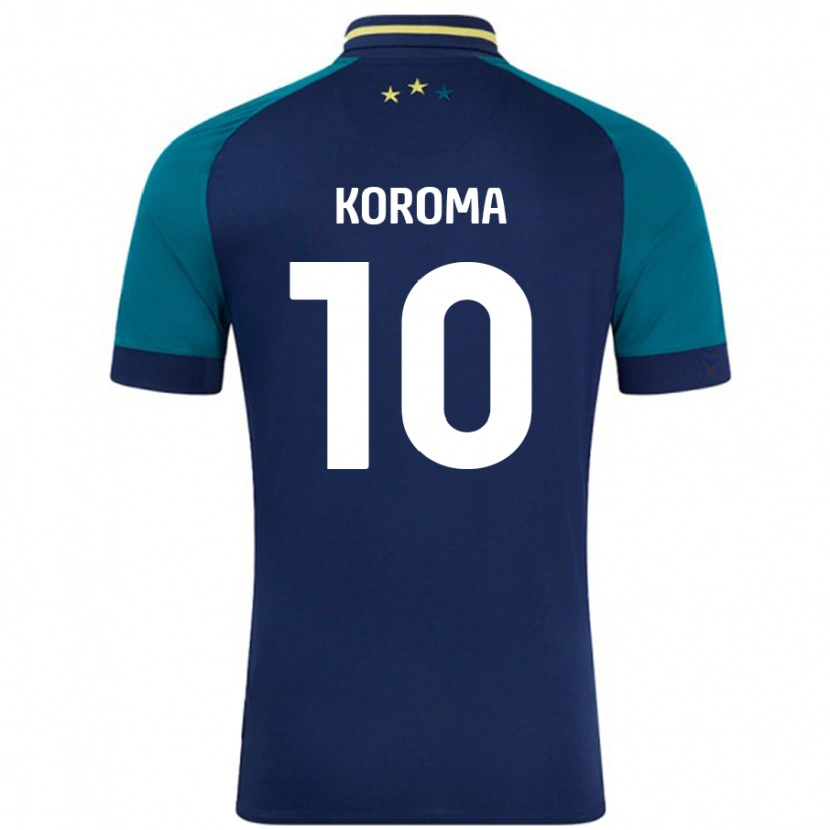 Danxen Mujer Camiseta Josh Koroma #10 Azul Marino Verde Oscuro 2ª Equipación 2024/25 La Camisa México