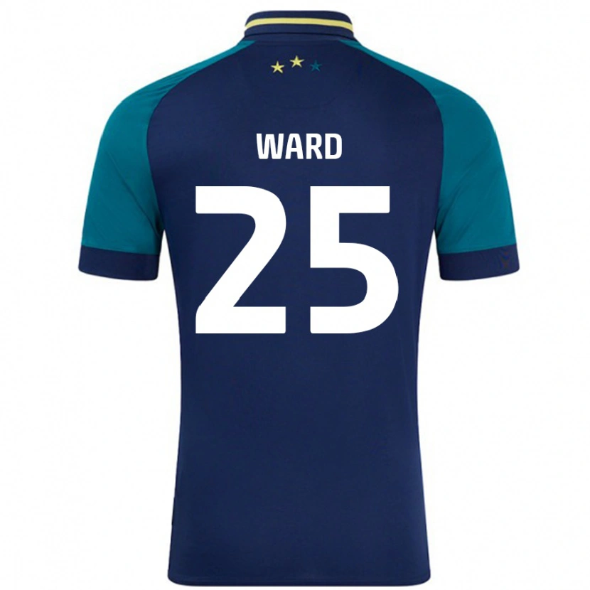 Danxen Mujer Camiseta Danny Ward #25 Azul Marino Verde Oscuro 2ª Equipación 2024/25 La Camisa México