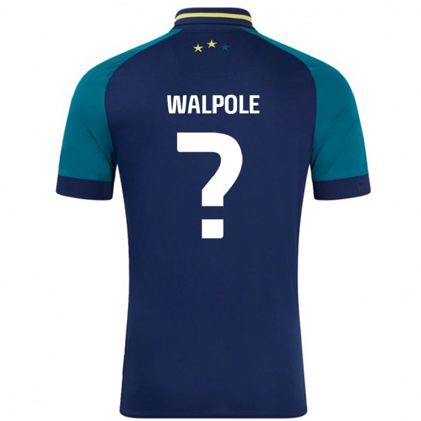 Danxen Mujer Camiseta Alex Walpole #0 Azul Marino Verde Oscuro 2ª Equipación 2024/25 La Camisa México