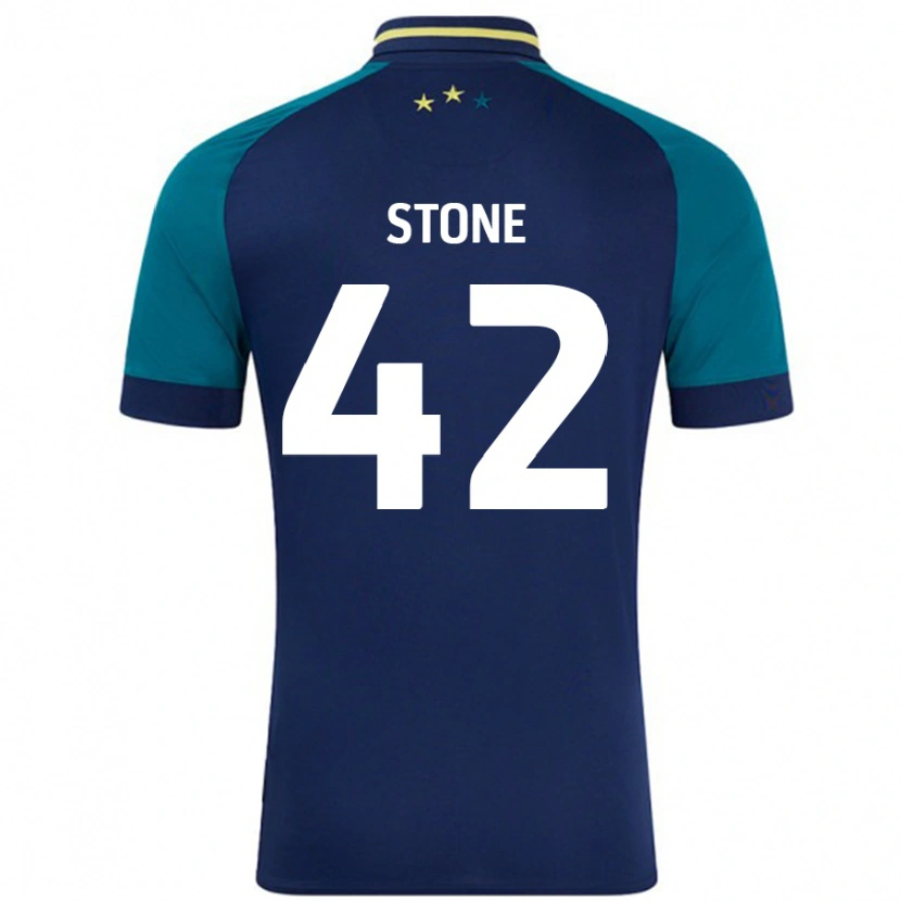 Danxen Mujer Camiseta Michael Stone #42 Azul Marino Verde Oscuro 2ª Equipación 2024/25 La Camisa México