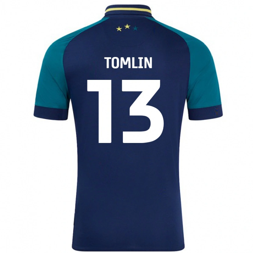 Danxen Mujer Camiseta Phoebe Tomlin #13 Azul Marino Verde Oscuro 2ª Equipación 2024/25 La Camisa México