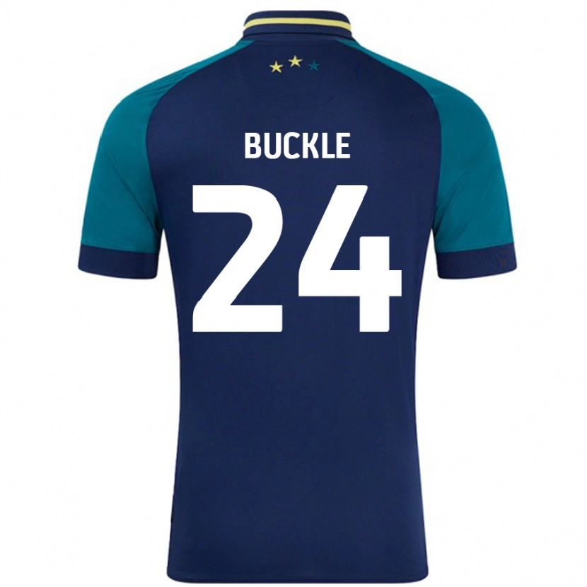 Danxen Mujer Camiseta Sharone Buckle #24 Azul Marino Verde Oscuro 2ª Equipación 2024/25 La Camisa México