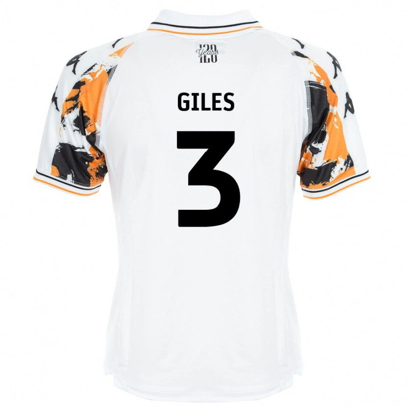 Danxen Mujer Camiseta Ryan Giles #3 Blanco 2ª Equipación 2024/25 La Camisa México