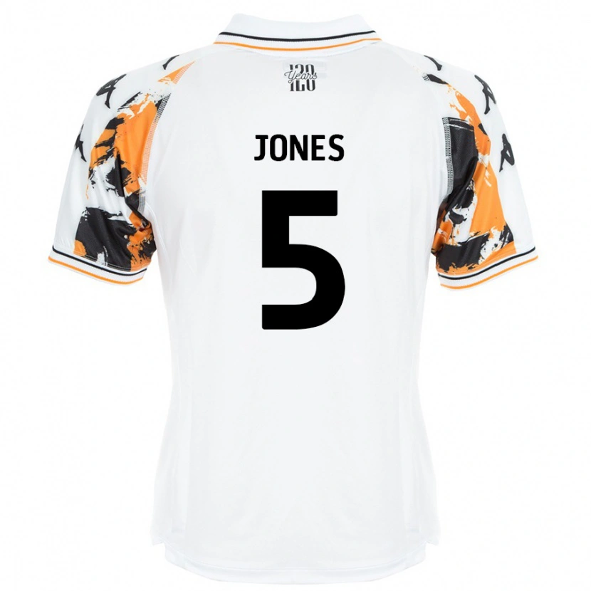 Danxen Mujer Camiseta Alfie Jones #5 Blanco 2ª Equipación 2024/25 La Camisa México