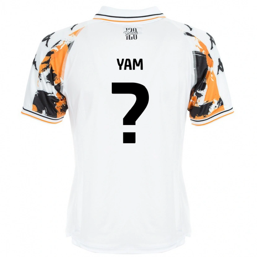Danxen Mujer Camiseta Callum Yam #0 Blanco 2ª Equipación 2024/25 La Camisa México