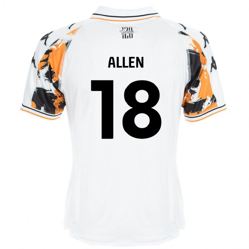 Danxen Mujer Camiseta Aaliyah Allen #18 Blanco 2ª Equipación 2024/25 La Camisa México