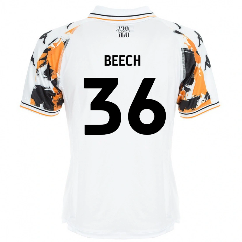 Danxen Mujer Camiseta Amy Beech #36 Blanco 2ª Equipación 2024/25 La Camisa México