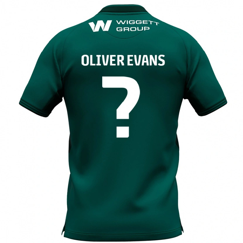 Danxen Mujer Camiseta Oliver Evans #0 Verde 2ª Equipación 2024/25 La Camisa México
