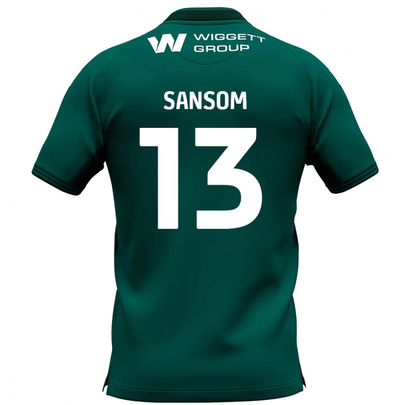 Danxen Mujer Camiseta Chloe Sansom #13 Verde 2ª Equipación 2024/25 La Camisa México