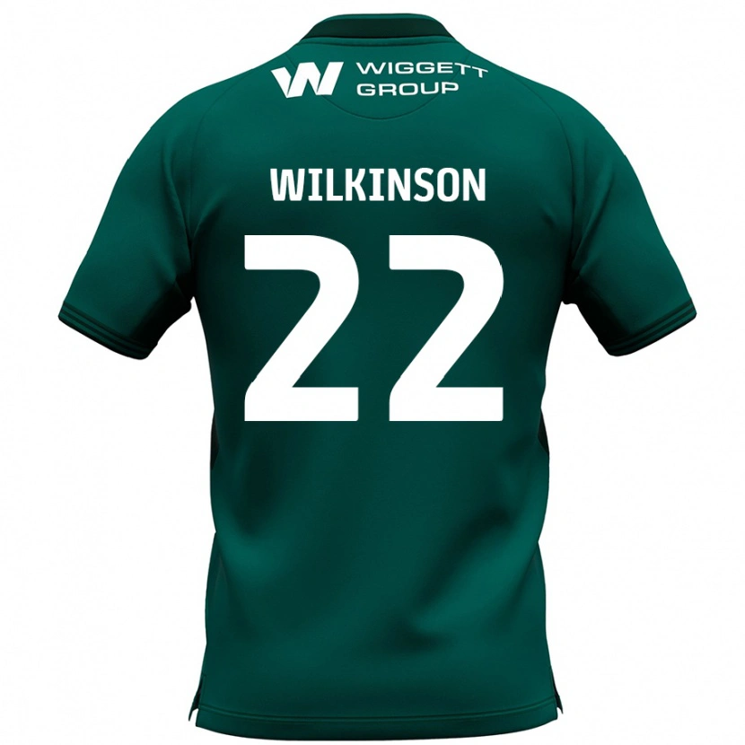 Danxen Mujer Camiseta Chloe Wilkinson #22 Verde 2ª Equipación 2024/25 La Camisa México