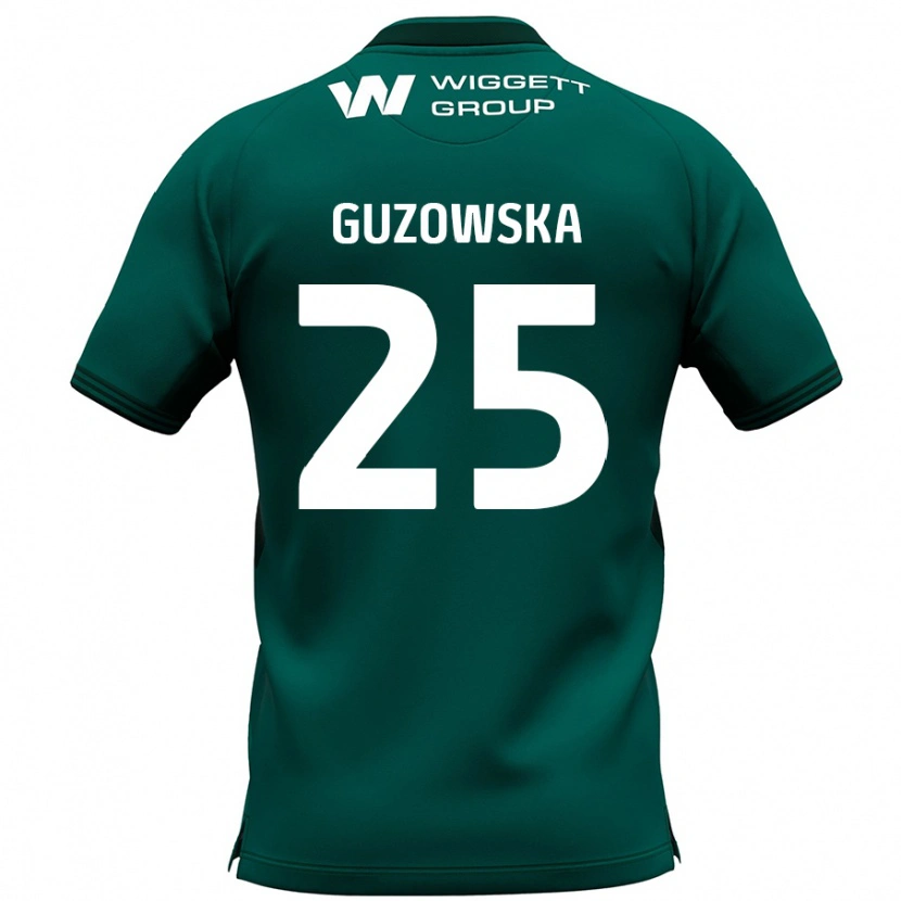 Danxen Mujer Camiseta Sara Guzowska #25 Verde 2ª Equipación 2024/25 La Camisa México